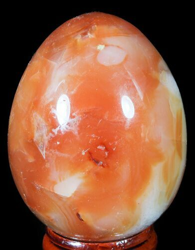 Colorful Carnelian Agate Egg #55527